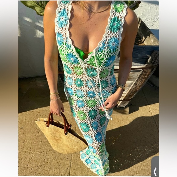 Show Me Your MuMu Other - Show me your mumu Vacay crochet maxi dress coverup